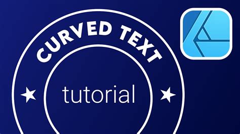 affinity designer text on a curve